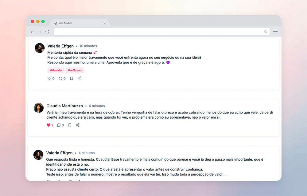 Comunidade que não acaba